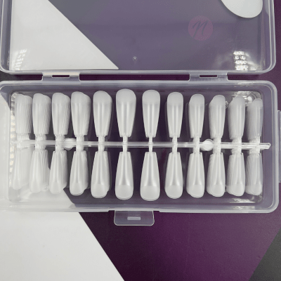 SOFT GEL O PRESS ON BALLERINA L TRANSPARENTE 240 PCS #104312