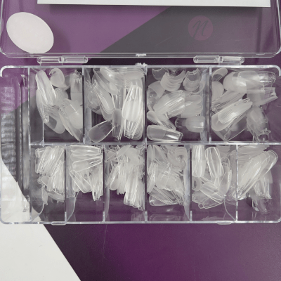 SOFT GEL O PRESS ON BALLERINA S TRANSPARENTE 500 PCS #301802