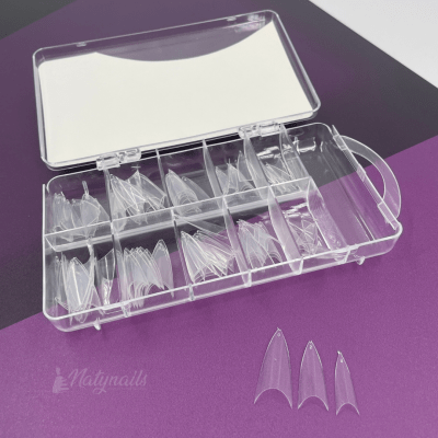 TIPS STILETTO CORTO TRANSPARENTE