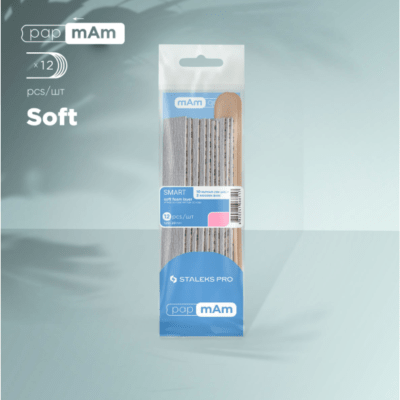 Limas Staleks Smart papmAm Soft (10) con Bases Wood Pap (2u) 1801