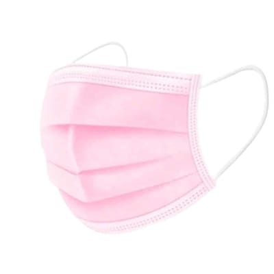 MASCARILLA 3 PLIEGUES ROSADA 50U