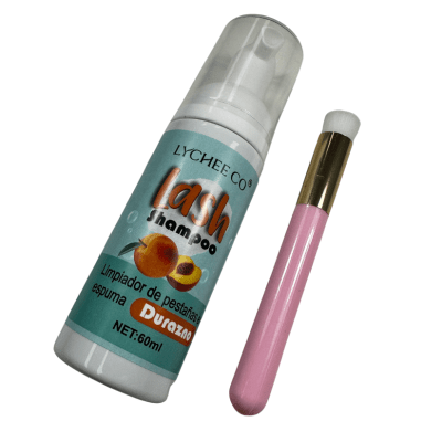 ESPUMA PESTAÑAS + CEPILLO 60ML DURAZNO