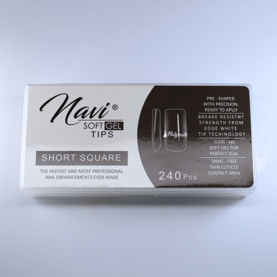 SOFT GEL NAVI SHORT SQUARE 240PCS