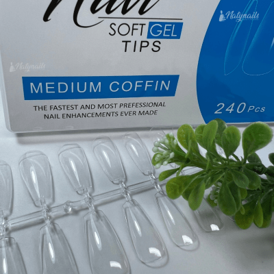 SOFT GEL NAVI MEDIUM COFFIN 240PCS