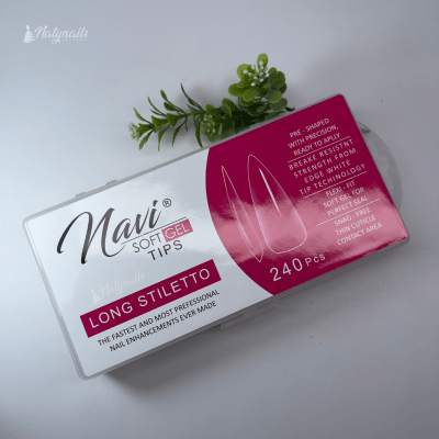 SOFT GEL NAVI LONG STILETTO 240PCS