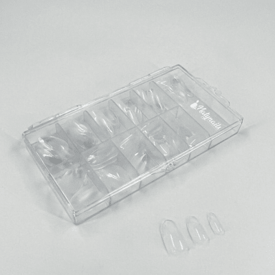 SOFT GEL O PRESS ON ALMENDRA S TRANSPARENTE 120 PCS #302091