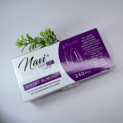 SOFT GEL NAVI SHORT ALMOND 240PCS3