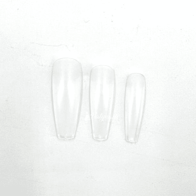 SOFT GEL O PRESS ON BALLERINA L TRANSPARENTE 500 PCS #30196