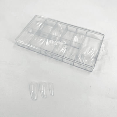 SOFT GEL O PRESS ON BALLERINA TRANSPARENTE 120 PCS #302102