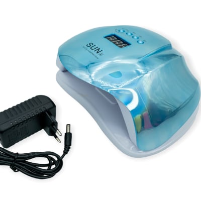 LAMPARA LED CROMADA 54W AZUL1