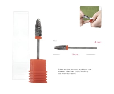 FRESA DE CARBURO PARA RETIRO ROJA