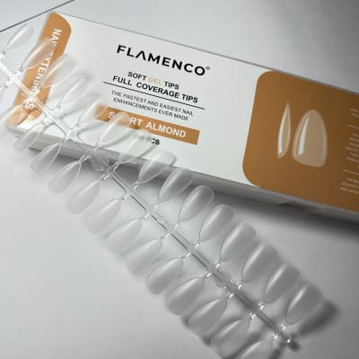 SOFT GEL FLAMENCO SHORT ALMOND 240PCS