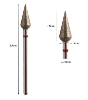 FRESA CONICA CINTA ROJA