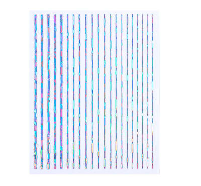 Stickers Lineas Plateadas - Tornasol1