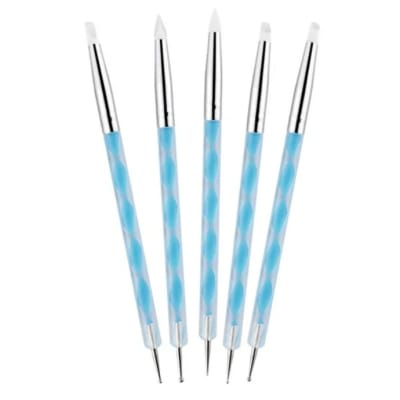 PUNTEROS Y PINCEL DE SILICONA 5 PCS