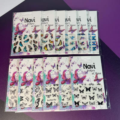 SET STICKERS AL AGUA 12UN1