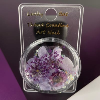 FLORES SECAS Y CRISTALES LILA1