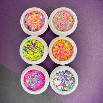 DECORACION X6 CONFETTI CORAZON Y ESTRELLAS