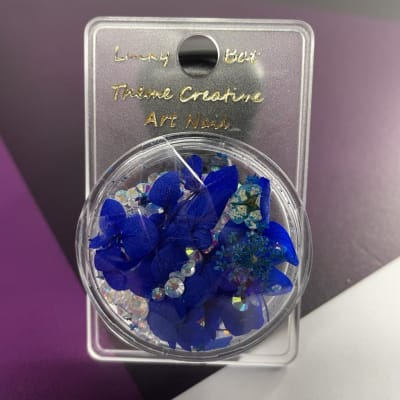 FLORES SECAS Y CRISTALES AZUL1