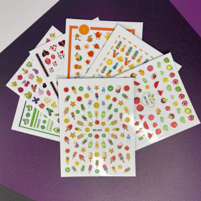 STICKERS FRUTAS SET 7UN