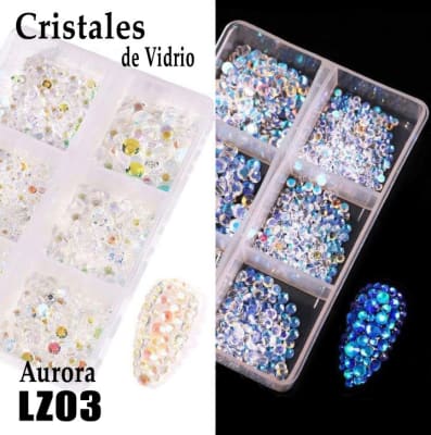 CRISTALES DE VIDRIO EN CAJA LZ03 AURORA1