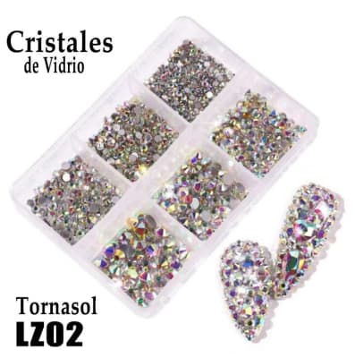 CRISTALES DE VIDRIO EN CAJA LZ02 TORNASOL1