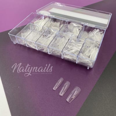 SOFT GEL O PRESS ON BALLERINA TRANSPARENTE 500 PCS #301522