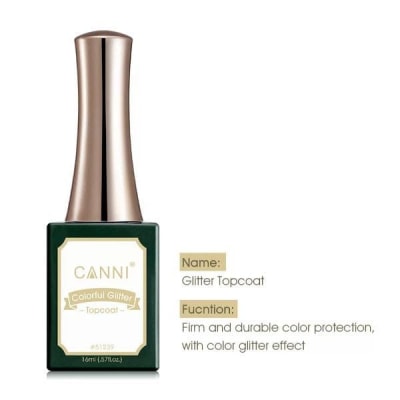 TOP COAT - GLITTER 16ML CANNI1