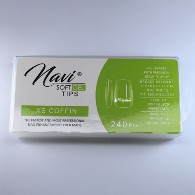 SOFT GEL NAVI XS COFFIN 240PCS