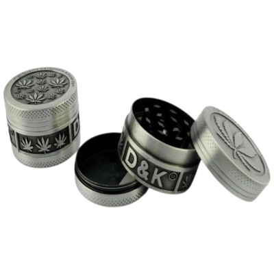 Moledor Metalico Hojitas Gris 3 Partes 40mm1
