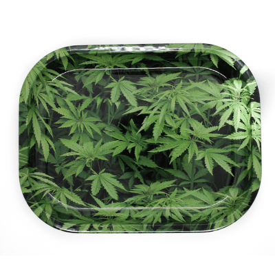 Bandeja Metálica Hoja Verde1