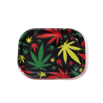 Bandeja metalica hojas 0011