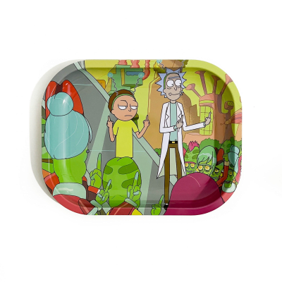 Bandeja Metalica Rick & Morty Alien1