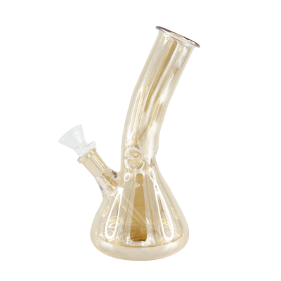 Bong Pyrex dorado 19cm1