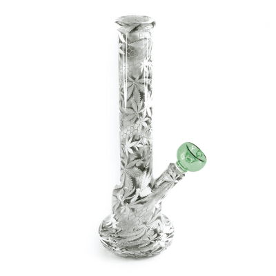 Bong Pyrex Hoja gris 26CM