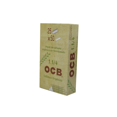 Papelillos OCB Orgánico 1 1/4 Display 25 unidades1