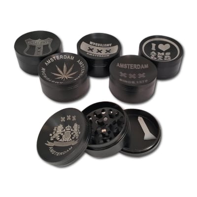 Moledor Concavo Amsterdam Negro 3 Partes 50mm1