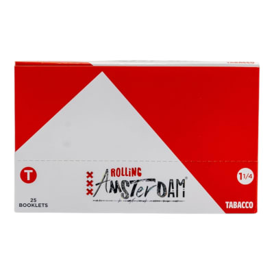Papel Rolling  Amsterdam Tabaco 1 1/4 Display 25 Unidades1