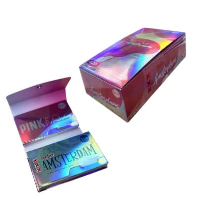 Celulosa Rolling Amsterdam 420 Clear/Pink