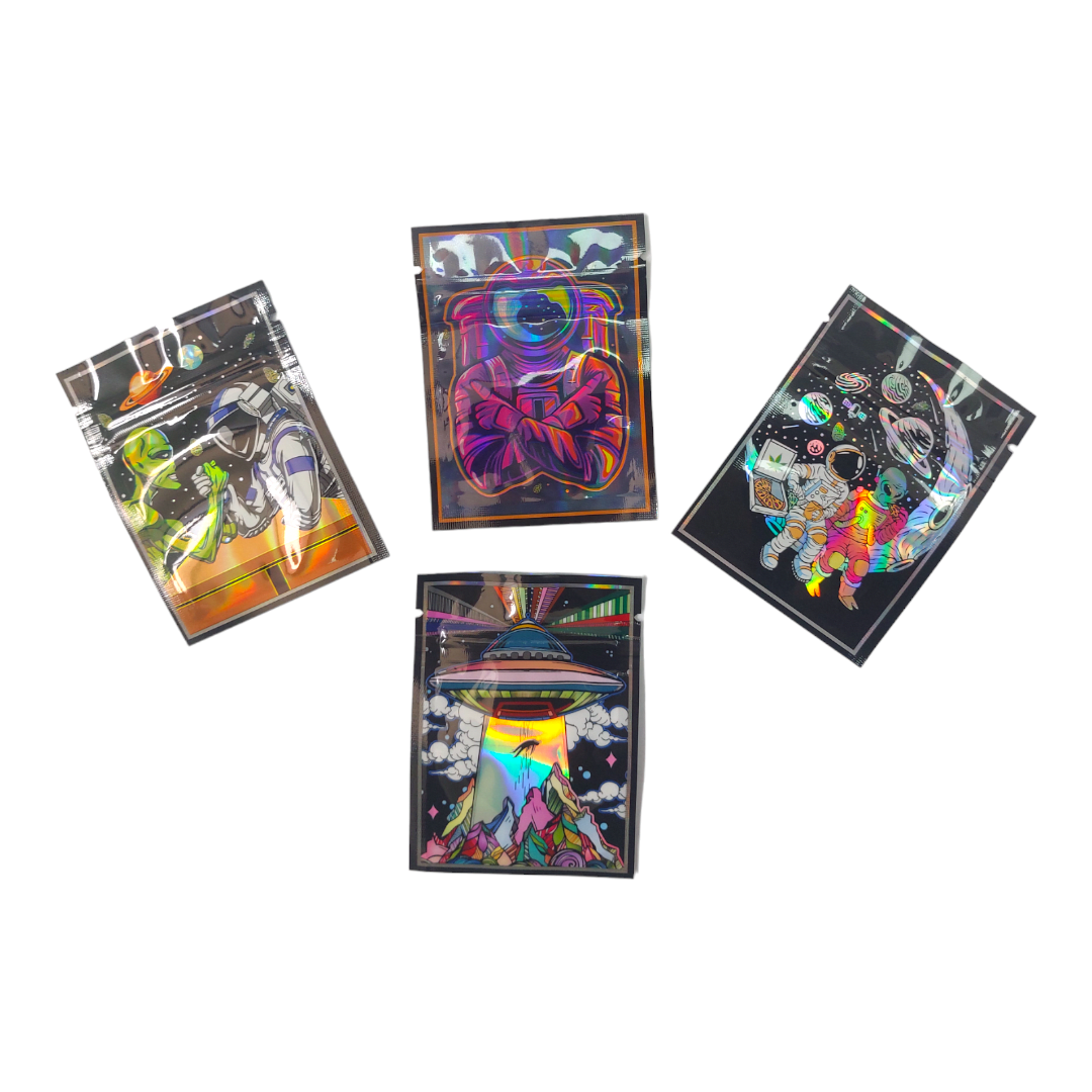 Bolsa Hermética Holográfica Space 8x6cm2