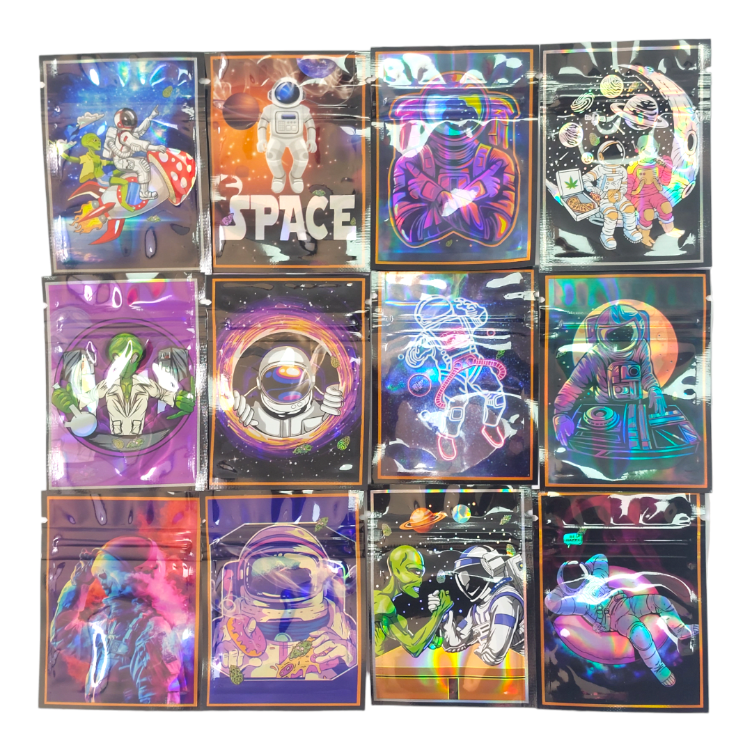 Bolsa Hermética Holográfica Space 8x6cm3