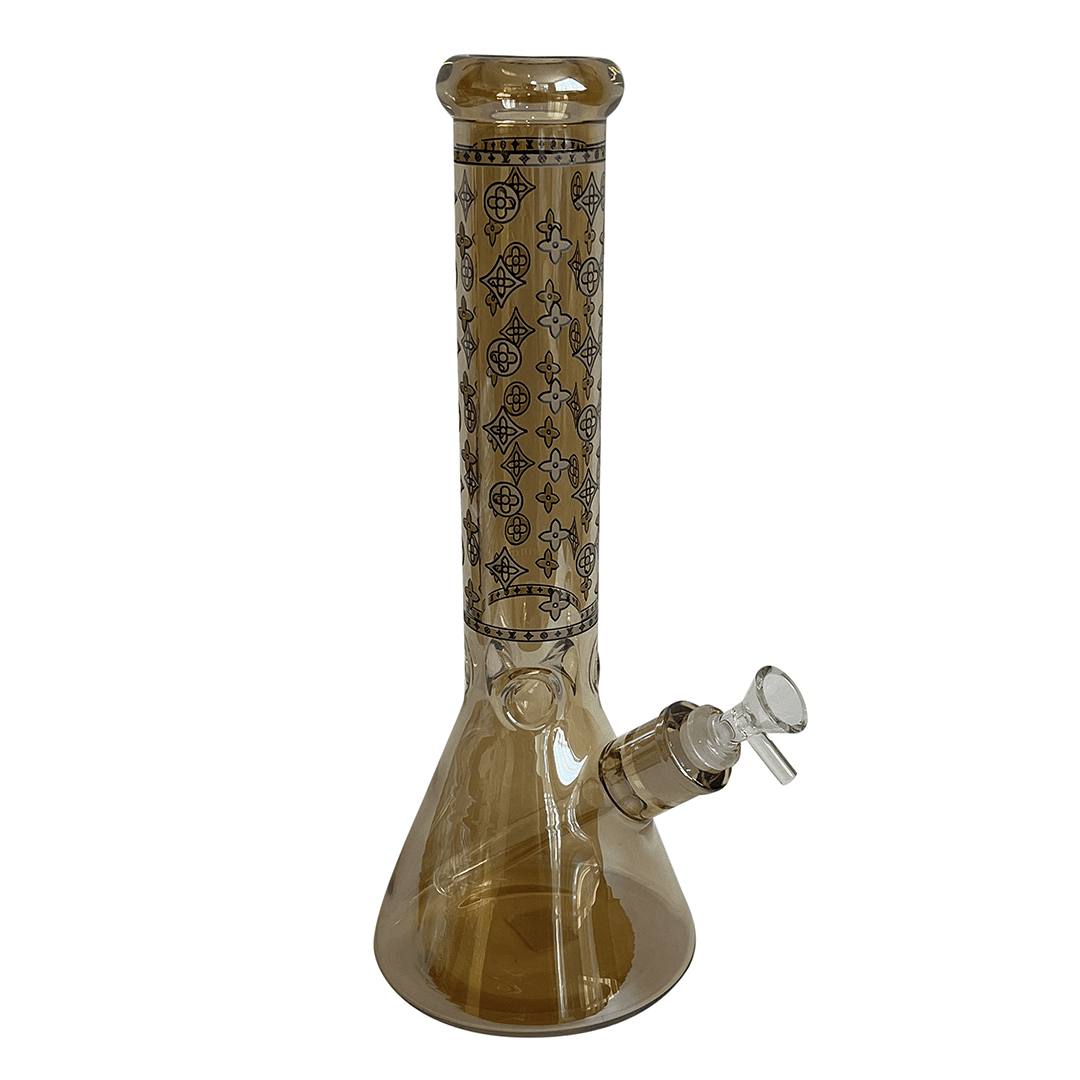 Bong Pyrex Glow LV Gold/Silver HD210195 0