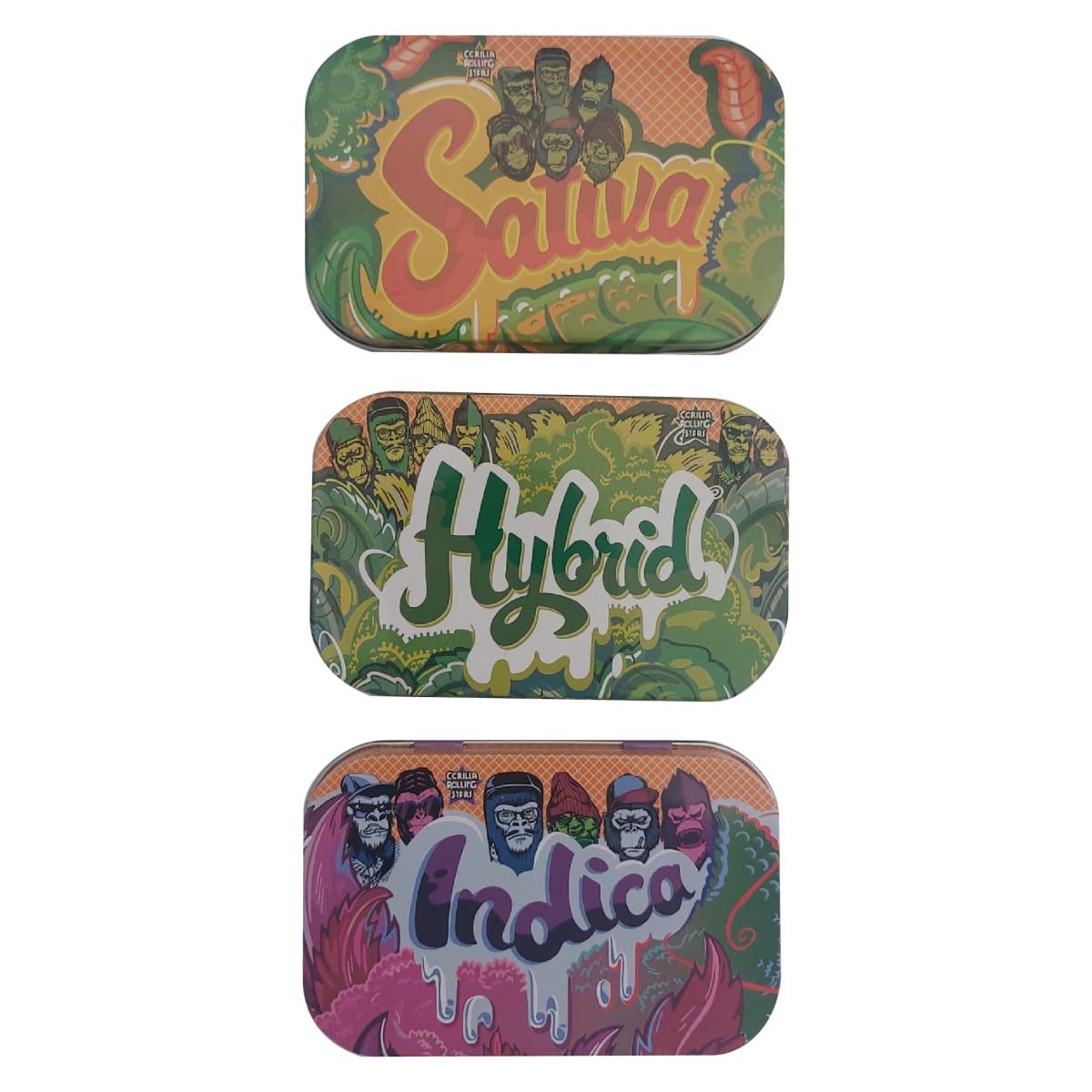 Caja Metálica Gorilla Rolling Stars 6x10cm2