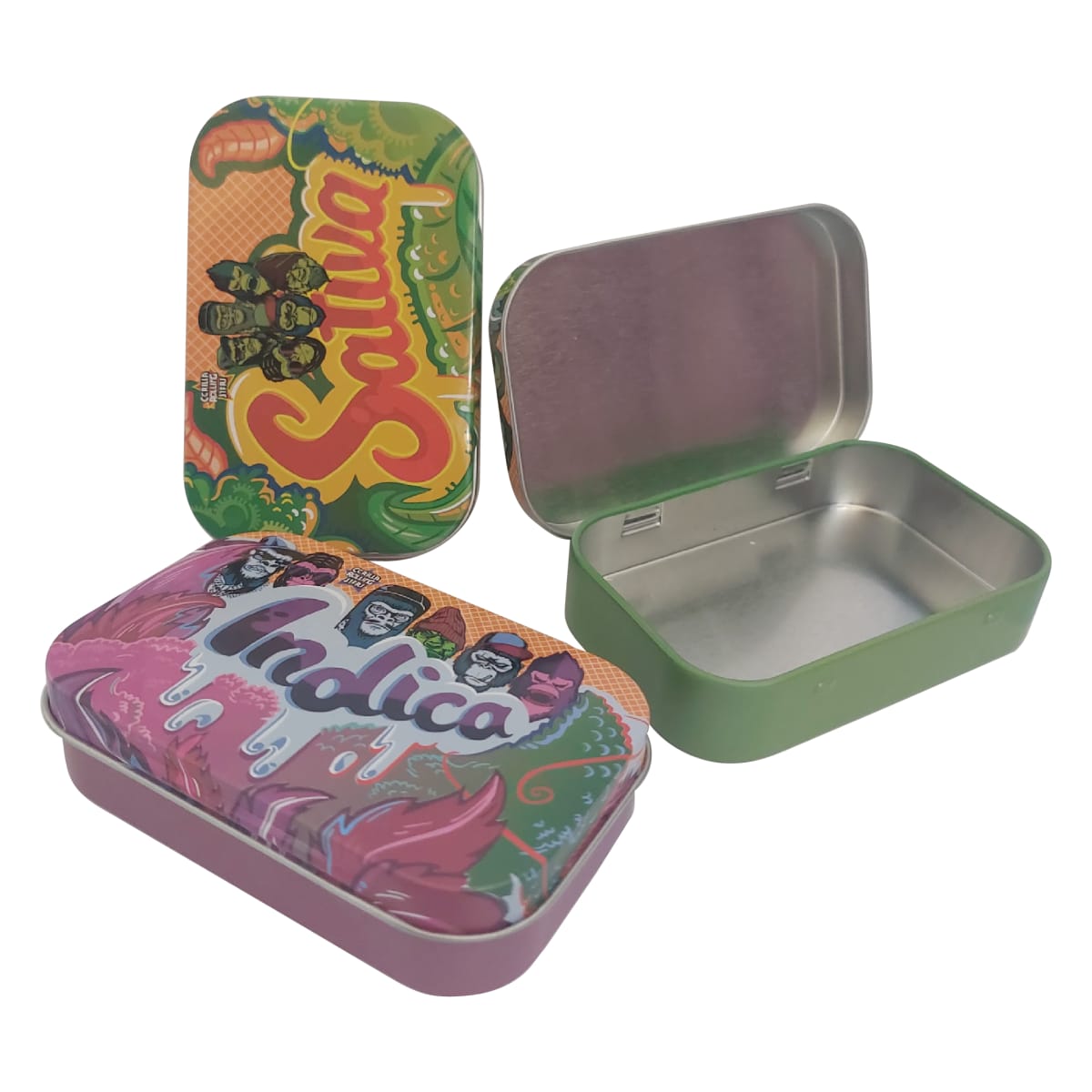 Caja Metálica Gorilla Rolling Stars 6x10cm 0