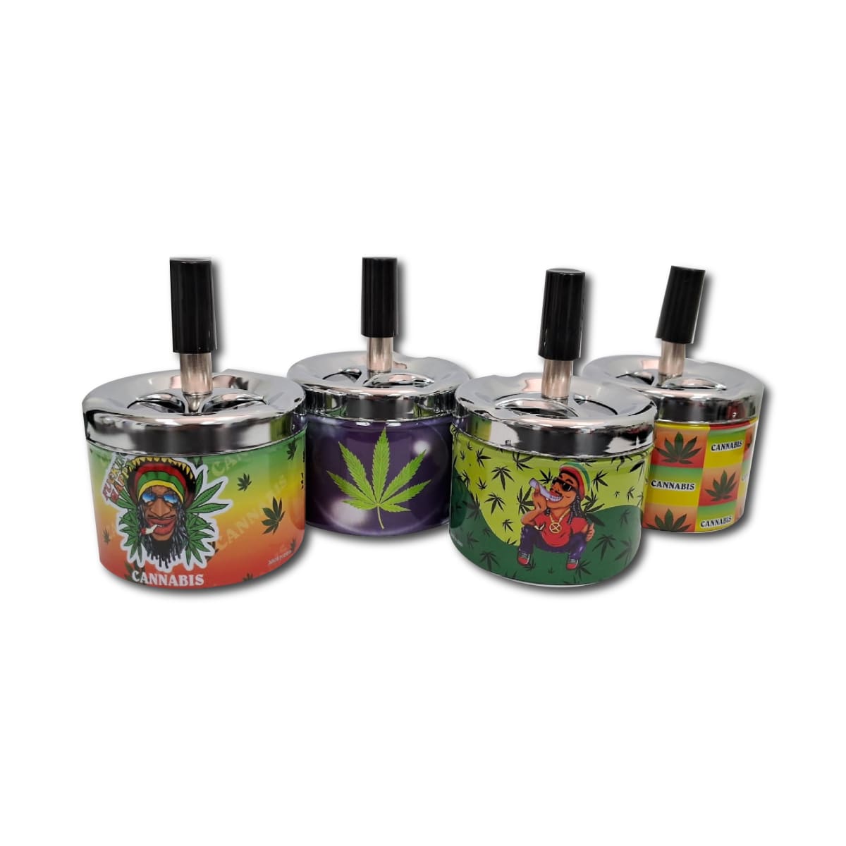 Cenicero Metalico Con Tapa Giratoria2