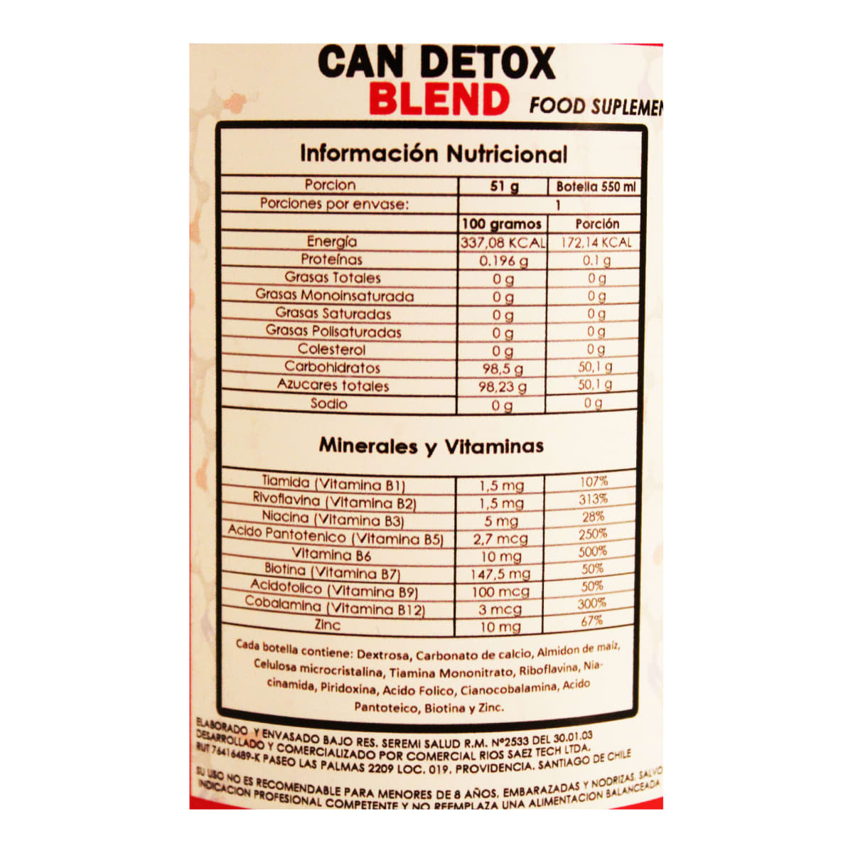 Limpiador de orina CAN DETOX BLEND2