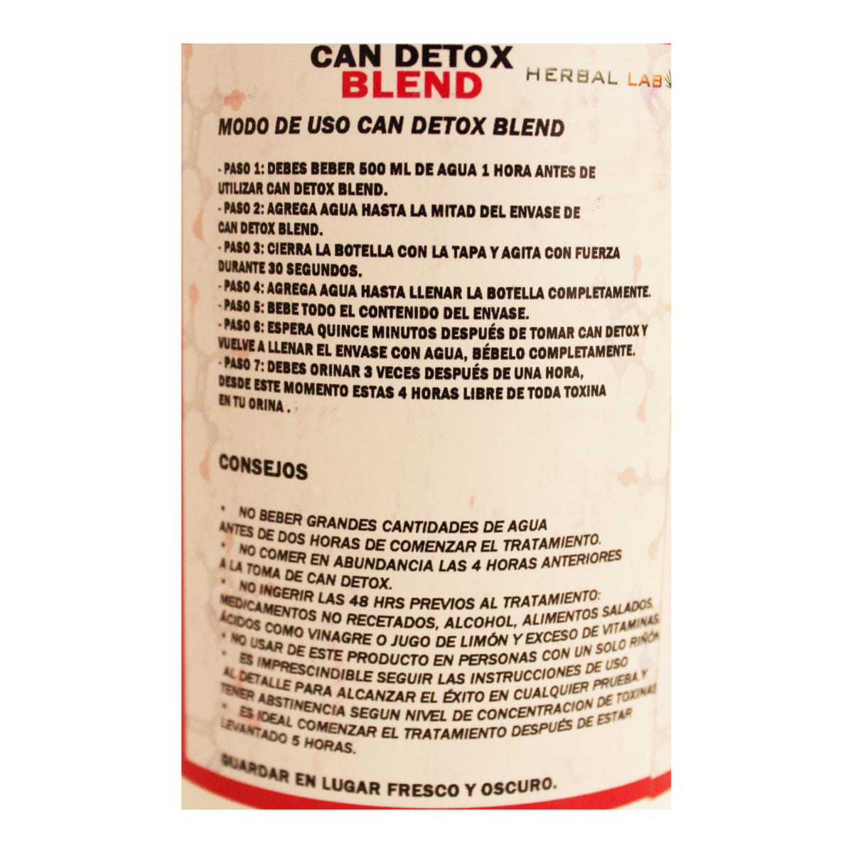 Limpiador de orina CAN DETOX BLEND3