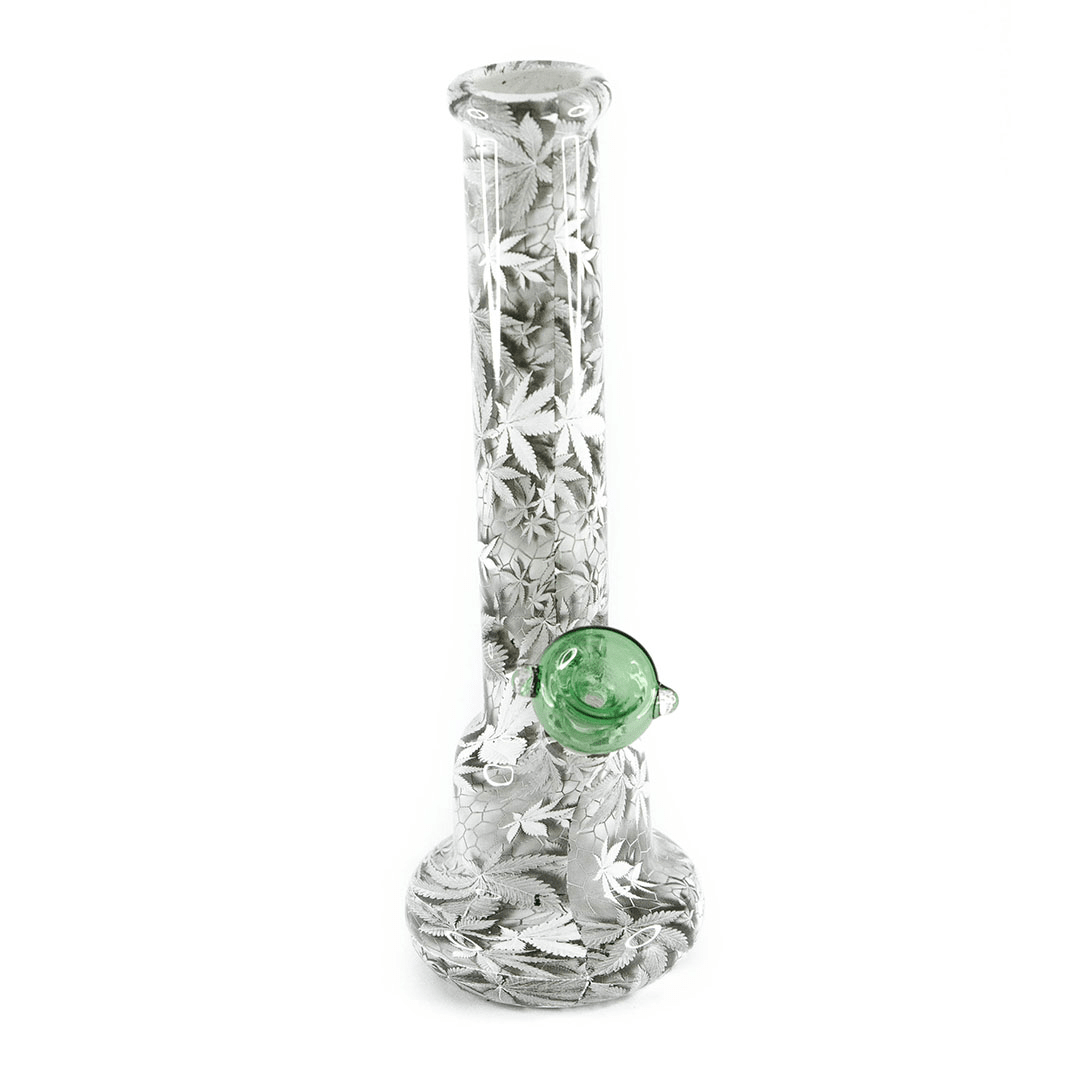 Bong Pyrex Hoja gris 26CM2