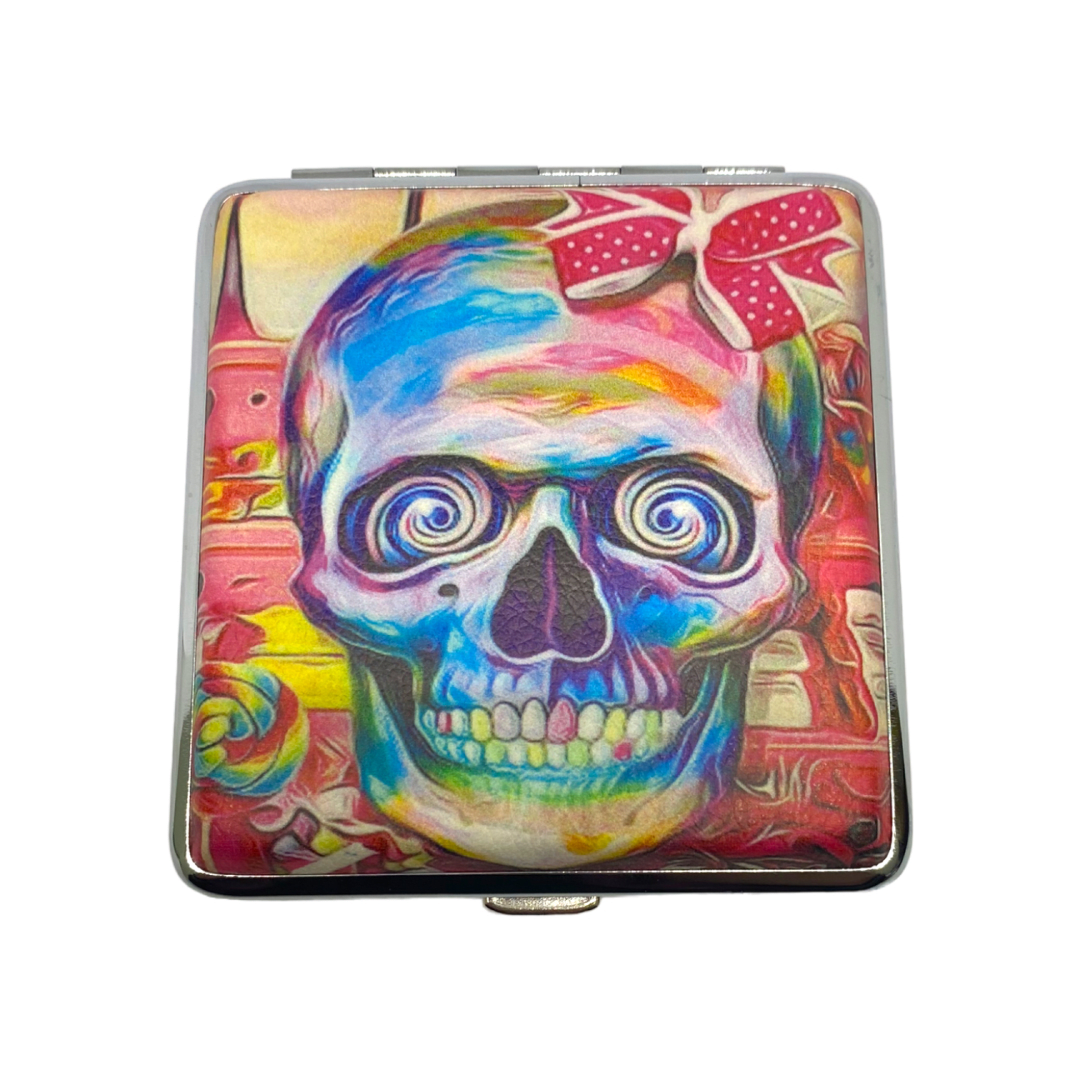 Cigarrera Diseño Calavera 9x10cm2