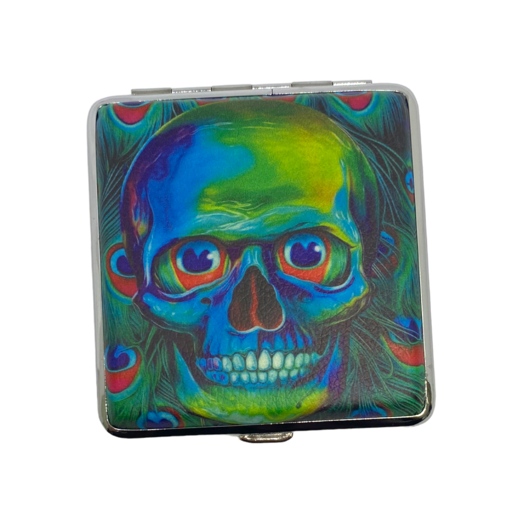 Cigarrera Diseño Calavera 9x10cm4